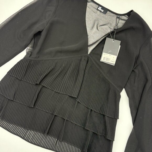 Kooples NWT Tiered Pleat Shirt - Picture 2 of 6